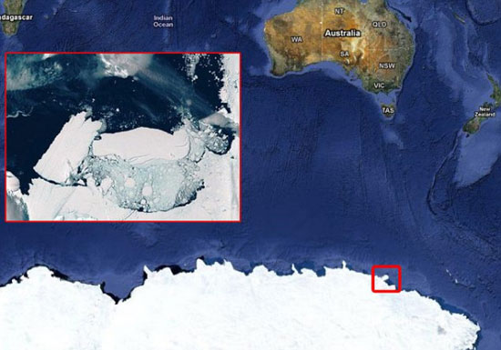 El desprendimiento de un gigantesco iceberg de 80 kilometros de largo en la Antártida afectará el clima global
