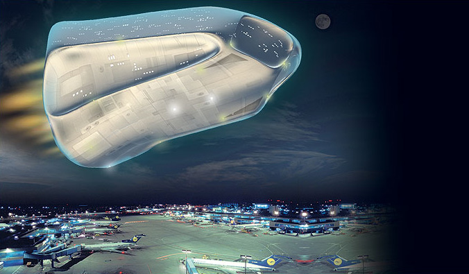 Apareció sobre un aeropuerto de Inglaterra un OVNI enorme de tamaño similar al de 20 canchas de fútbol