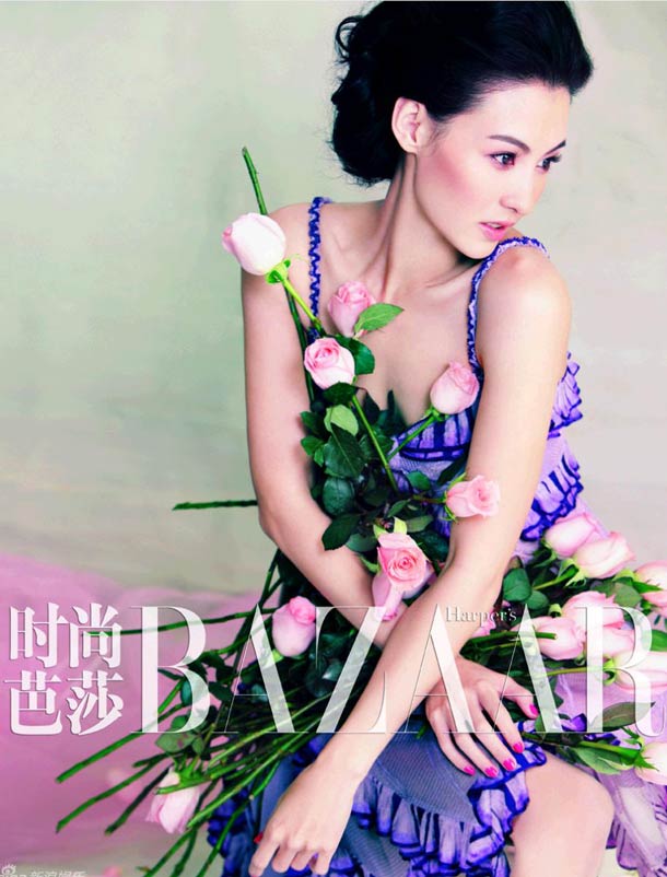 Estrella china Cecilia Cheung posa para la revista Harper's BAZAAR