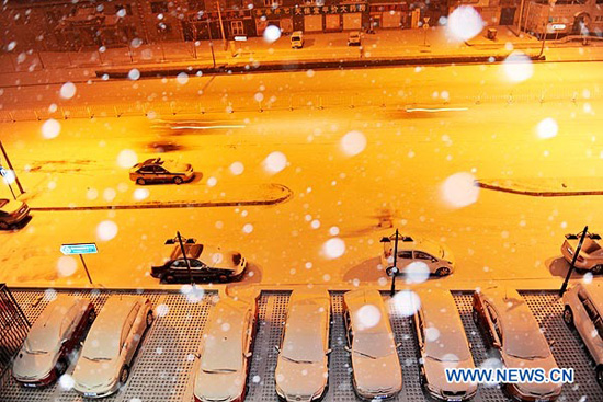 Llega la nieve a Beijing