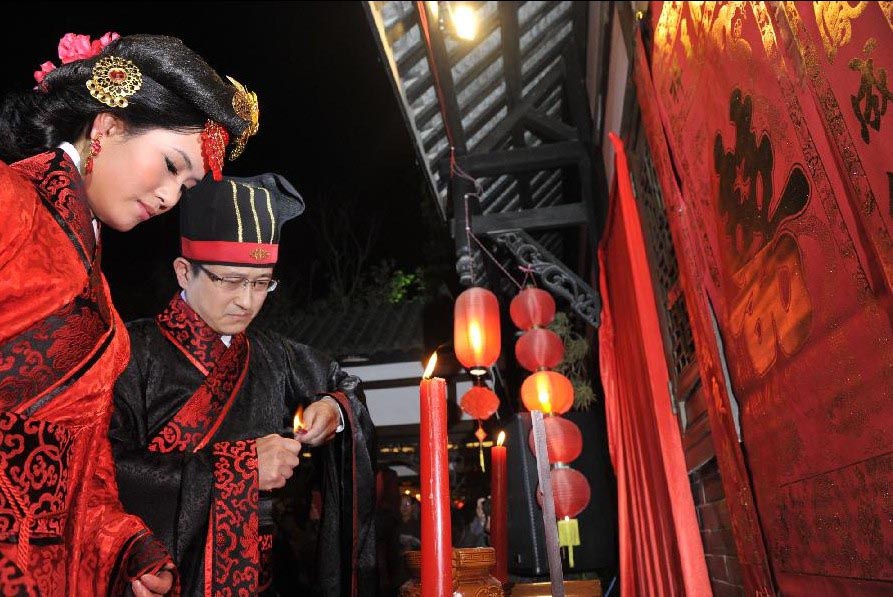 Resurgen las bodas tradicionales chinas en los últimos años