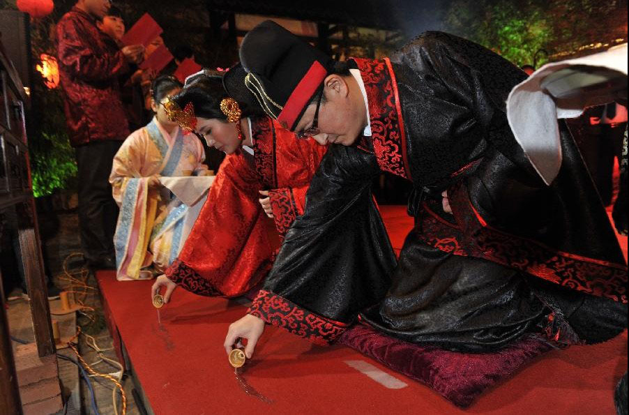 Resurgen las bodas tradicionales chinas en los últimos años