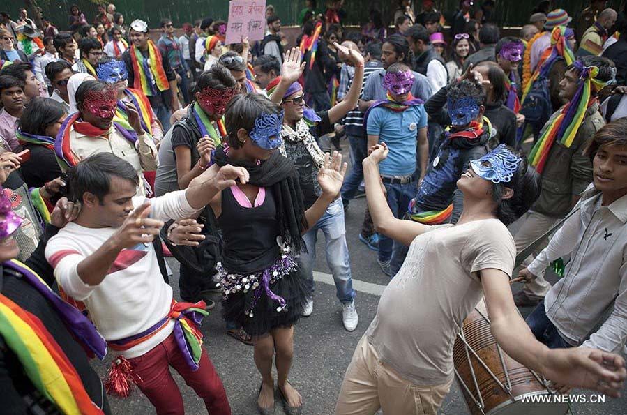 El desfile del Orgullo Gay en la ciudad de Nueva Delhi