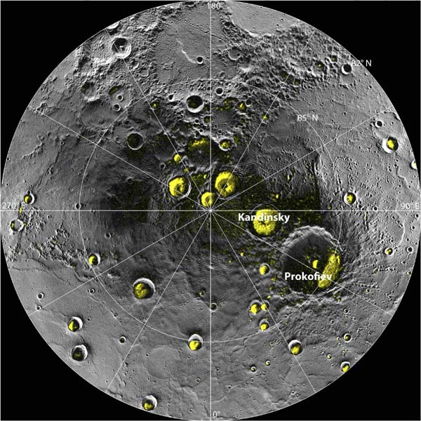 Encuentran hielo y compuestos orgánicos en Mercurio