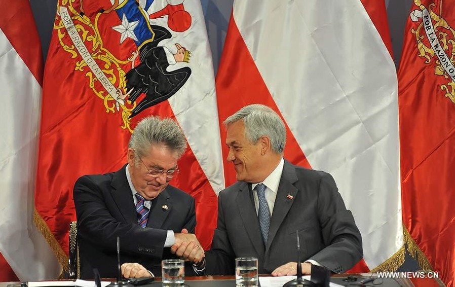 Presidentes de Chile y Austria firman acuerdos de cooperación