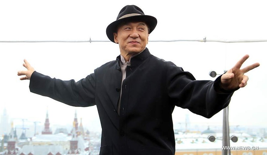 Jackie Chan promueve su nueva película en Moscú