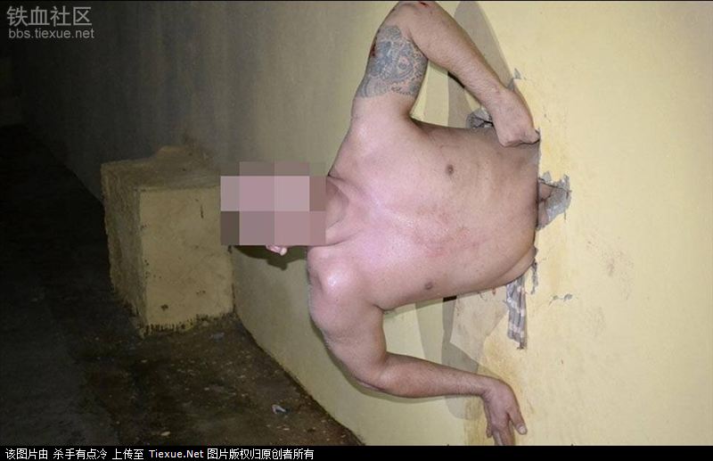 Prisionero brasileño queda atrapado en la pared 6