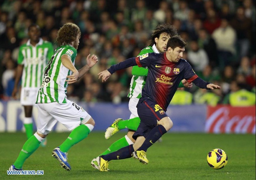 Fútbol: Messi rompe récord de goles en triunfo de Barcelona ante Betis