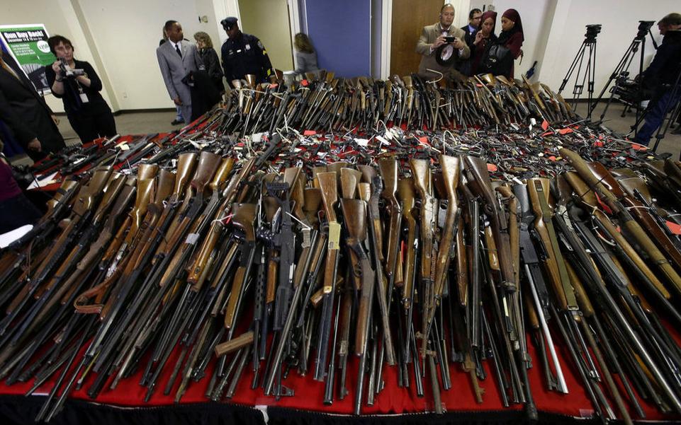 Gobierno del Estado de Nueva Jersey reciclaje miles de armas de fuego