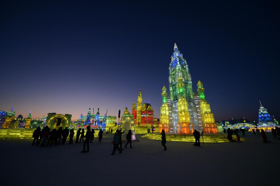 Celebran el 39º Festival Internacional de Hielo y Nieve de Harbin 12