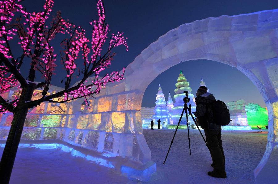 Celebran el 39º  Internacional de Hielo y Nieve de Harbin (27)