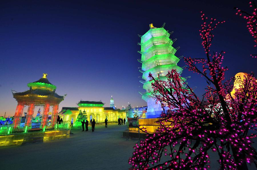 Celebran el 39º Festival Internacional de Hielo y Nieve de Harbin 18