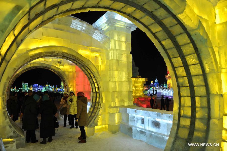 Celebran el 39º Festival Internacional de Hielo y Nieve de Harbin 10