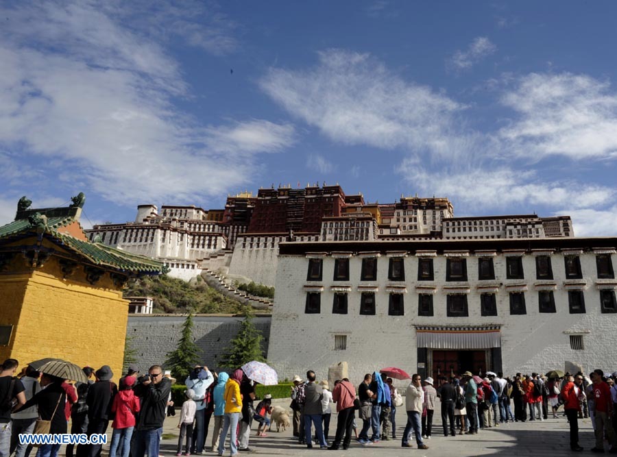 Palacio Potala en Tíbet recibe un millón de turistas en 2012 