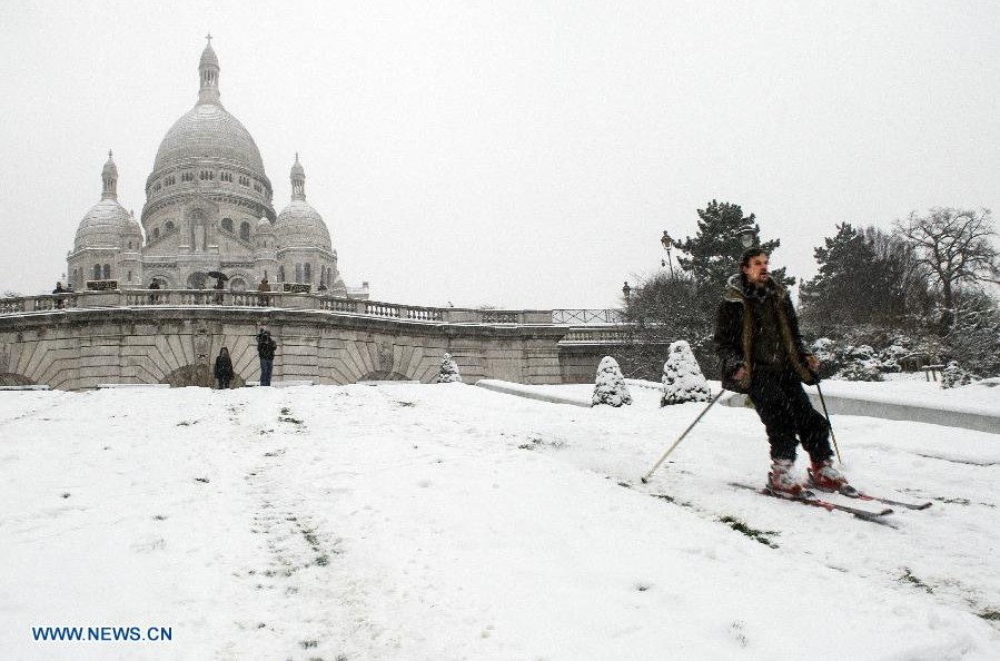 Tormenta de nieve azota Francia