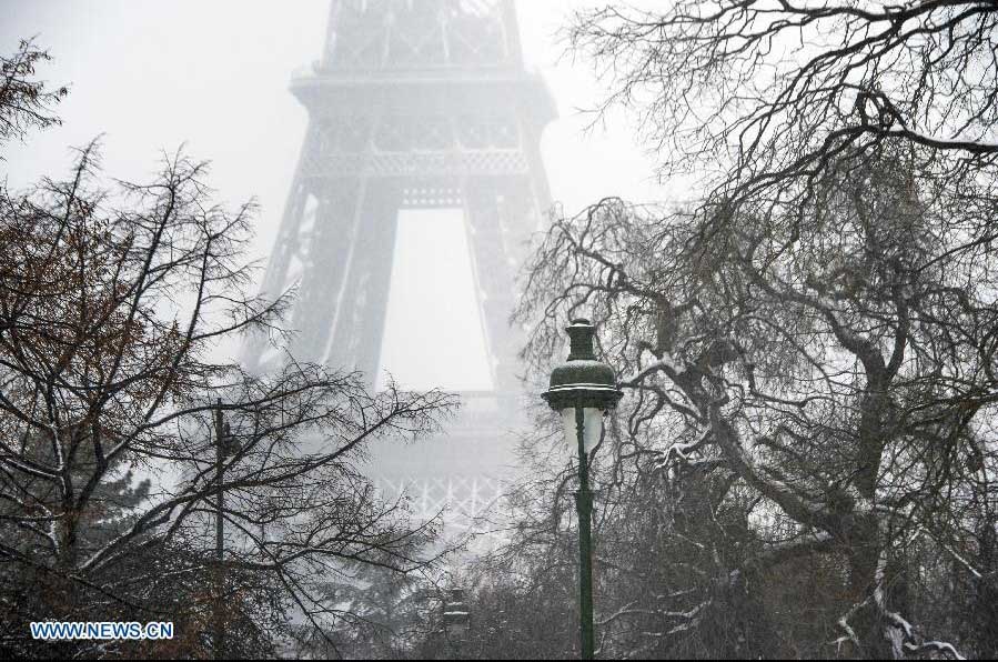 Tormenta de nieve azota Francia