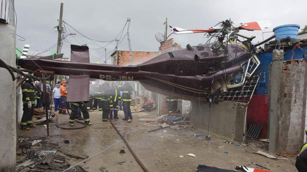 Accidente de helicóptero en San Pablo