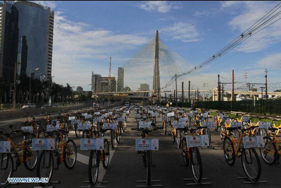 World Bike Tour atrae a 8.000 personas en Sao Paulo, Brasil