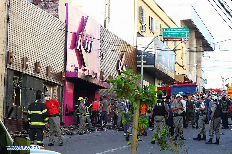 233 muertos en Brasil por incendio en discoteca