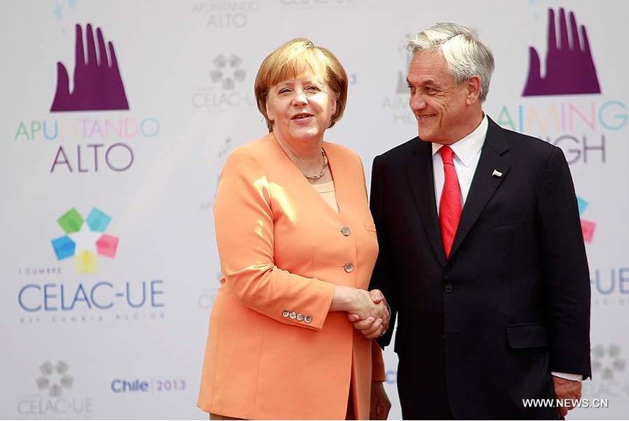 Merkel y Piñera abordan peso de Asia en economía latinoamericana