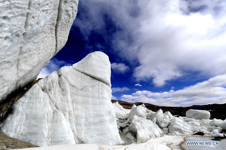 El tercer mayor glaciar del mundo en el Tíbet de China