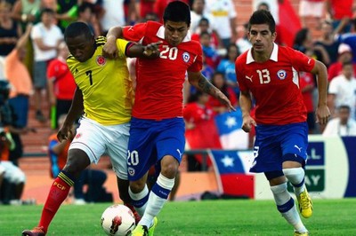 Chile vence a Colombia y podría llegar al Mundial 2013 en Turquía