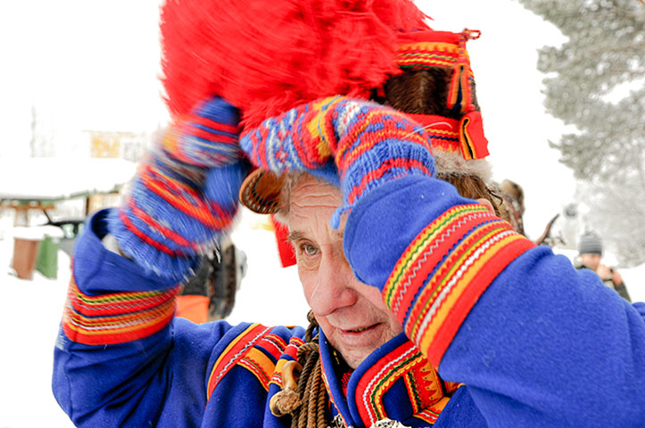 Feria del pueblo sami celebrada en febrero en Suecia 6
