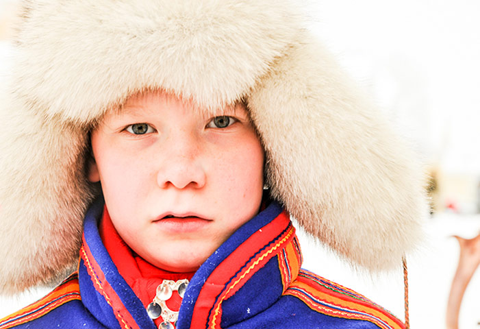 Feria del pueblo sami celebrada en febrero en Suecia 8