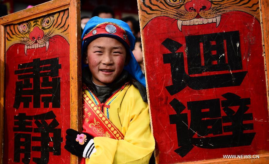 Desfile Shehuo en noroeste de China 9