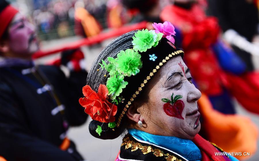 Desfile Shehuo en noroeste de China 7