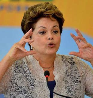 Rousseff se pone como meta elevar inversión en Brasil a 25% del PIB