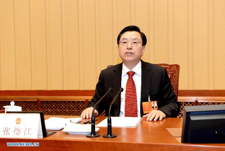 Zhang Dejiang elegido presidente ejecutivo del presidium de la sesión anual de la APN