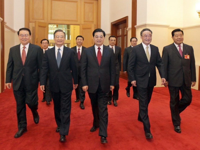 Fotografías de la entrada de los líderes chinos en cada dos sesiones (3)