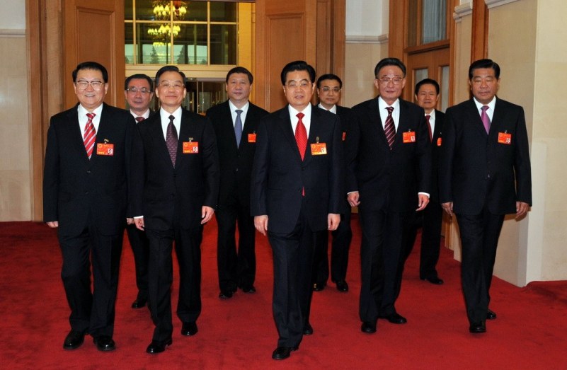 Fotografías de la entrada de los líderes chinos en cada dos sesiones (7)