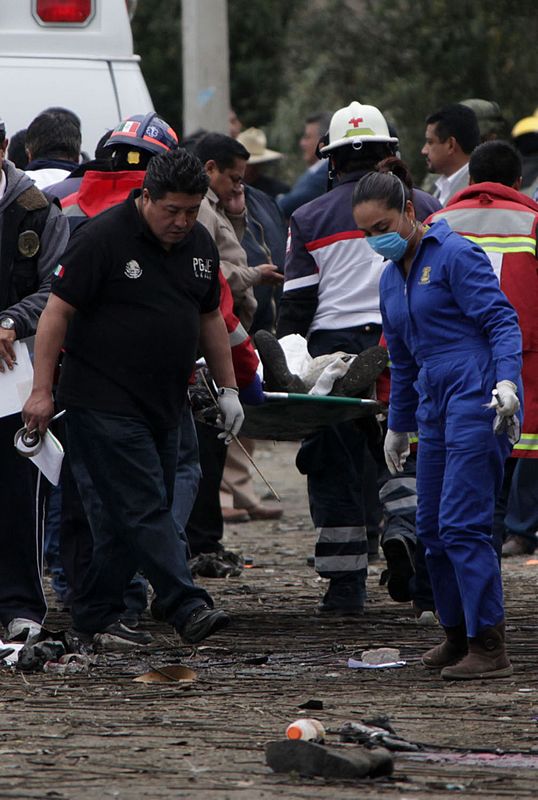 Aumentan a 16 las víctimas por explosión en Tlaxcala, México