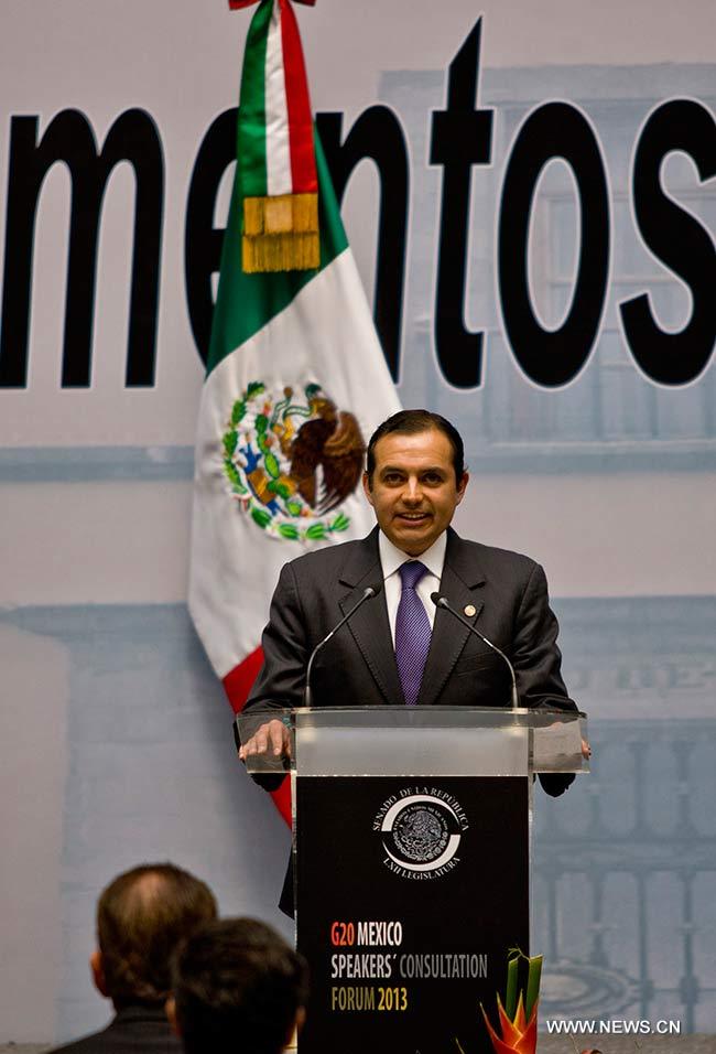 Pide México regulación financiera global en foro parlamentario G20 