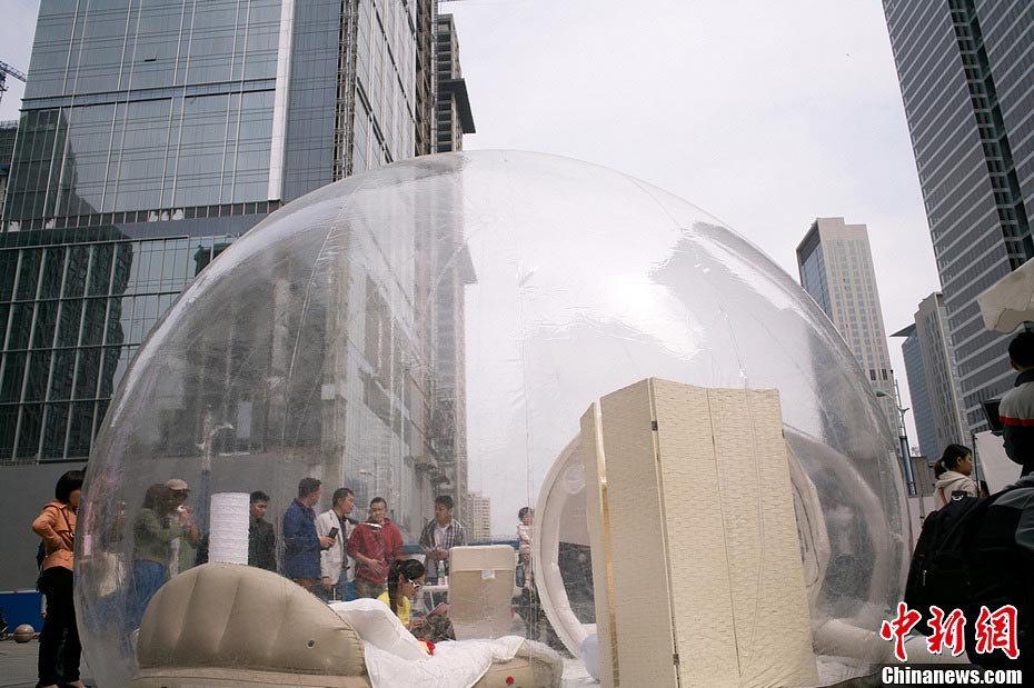 Exhiben “hotel burbuja” en Chengdu  5