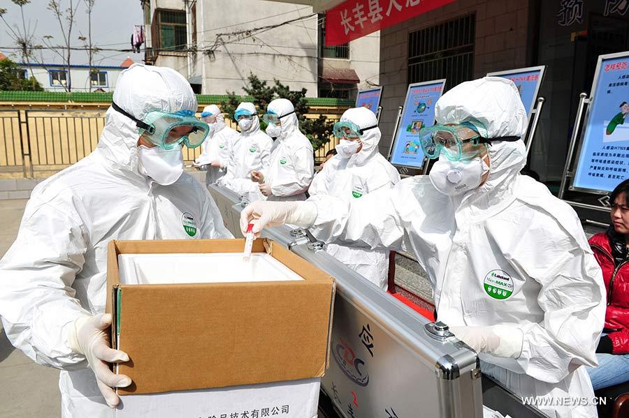 China reporta 5 nuevos casos de H7N9, total crece a 33