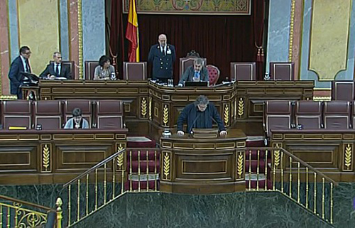 Expulsan a tres diputados de ERC de la tribuna del Congreso por hablar en catalán