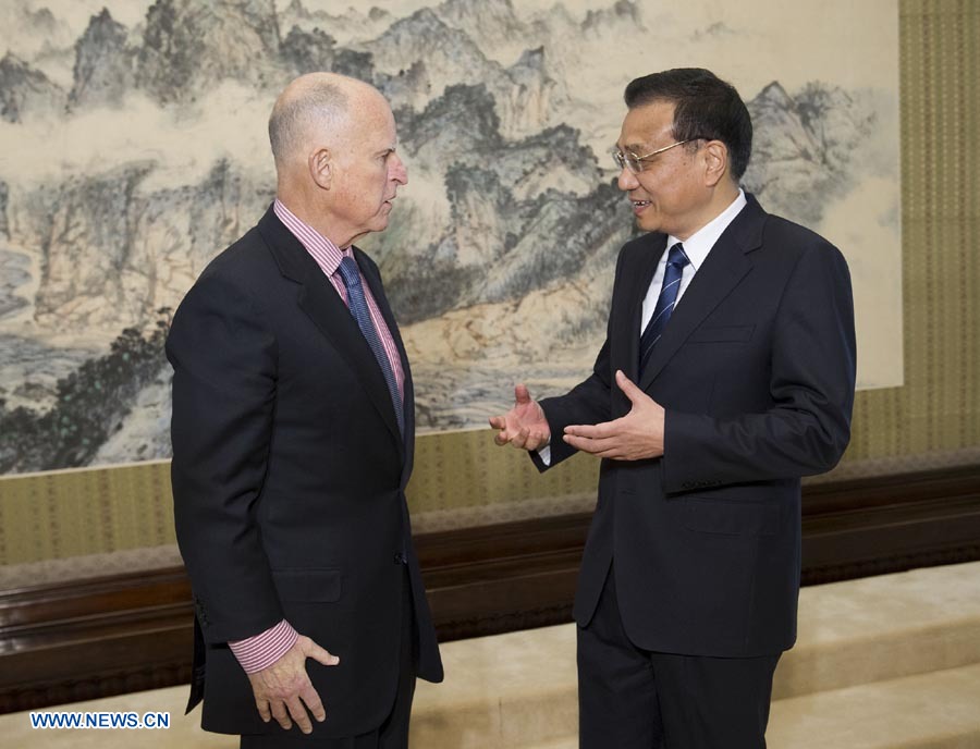 Primer ministro chino se reúne con gobernador de California