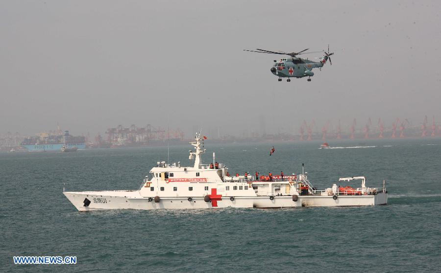 China completa ejercicio de rescate médico marítimo