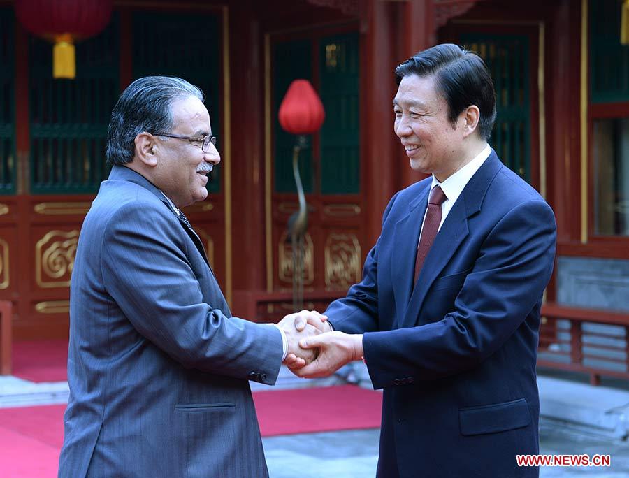 Vicepresidente chino se reúne con delegación de Nepal