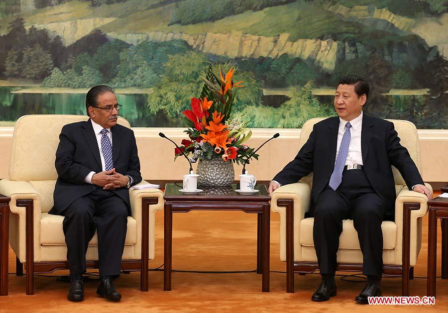 Presidente chino se reúne con líder de partido político de Nepal