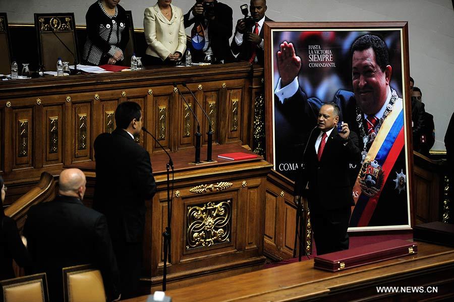 Presta juramento Maduro como presidente de Venezuela 