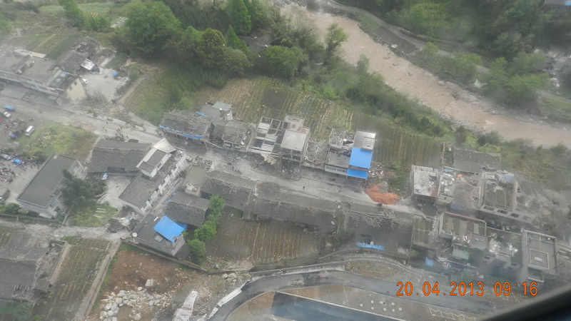 Fotos: El pueblo Taiping del distrito Lushan sacudido por el terremoto de 7,0 grados