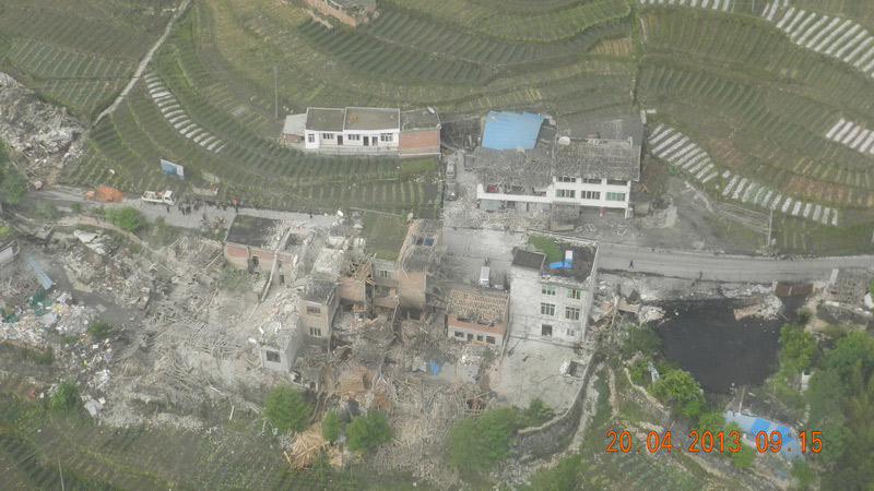 Fotos: El pueblo Taiping del distrito Lushan sacudido por el terremoto de 7,0 grados 4