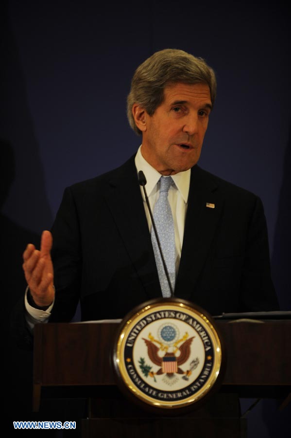 Kerry pide a primer ministro turco aplazar visita a Gaza