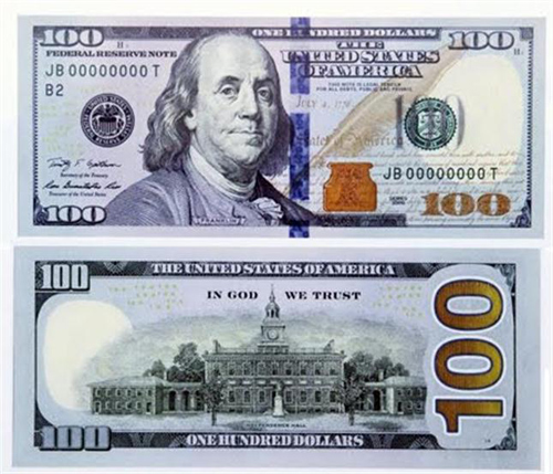 El nuevo billete de 100 dólares entrará en circulación el 8 de octubre