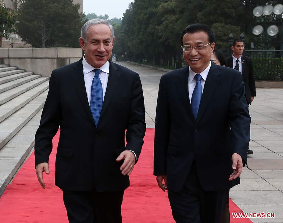 Primer ministro chino se reúne con homólogo israelí