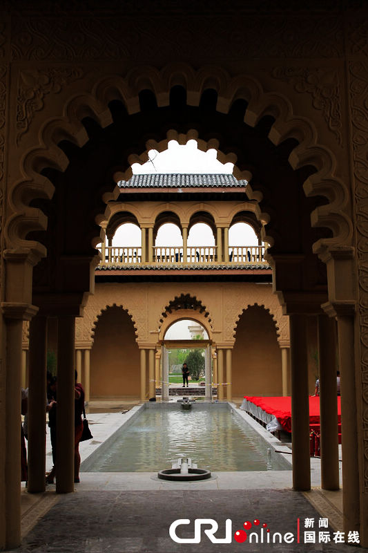 Interior del pabellón de estilo islámico. (Foto: Shen Shi)